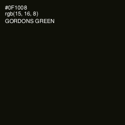 #0F1008 - Gordons Green Color Image